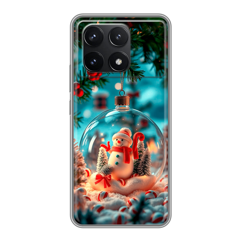 Силиконовый чехол на Xiaomi Redmi K70 5G с принтом Новый год Силиконовый чехол на Xiaomi Redmi K70 5G с принтом Новый год