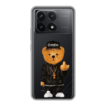 Силиконовый чехол на Xiaomi Redmi K70 Pro 5G с принтом Мишка