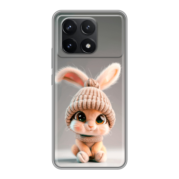 Силиконовый чехол на Xiaomi Redmi K70 Pro 5G с принтом Кролик Силиконовый чехол на Xiaomi Redmi K70 Pro 5G с принтом Кролик
