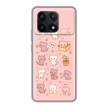 Силиконовый чехол на Xiaomi Redmi K70 Pro 5G с принтом Hello Kitty Хелоу Кити