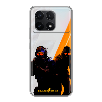 Силиконовый чехол на Xiaomi Redmi K70 Pro 5G с принтом Контер страйк Counter strike
