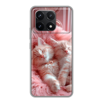 Силиконовый чехол на Xiaomi Redmi K70 Pro 5G с принтом котята котики Силиконовый чехол на Xiaomi Redmi K70 Pro 5G с принтом котята котики