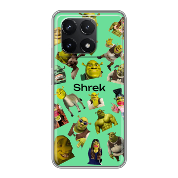 Силиконовый чехол на Xiaomi Redmi K70 Pro 5G с принтом Шрек Shrek