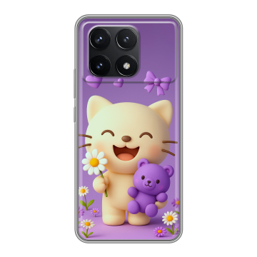 Силиконовый чехол на Xiaomi Redmi K70 Pro 5G с принтом для девочек Силиконовый чехол на Xiaomi Redmi K70 Pro 5G с принтом для девочек