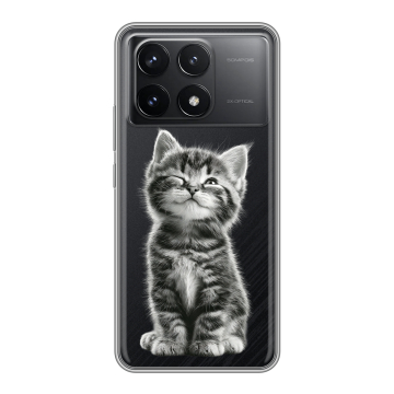 Силиконовый чехол на Xiaomi Redmi K70 Pro 5G с принтом Котенок Силиконовый чехол на Xiaomi Redmi K70 Pro 5G с принтом Котенок