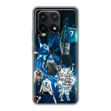 Силиконовый чехол на Xiaomi Redmi K70 Pro 5G с принтом Реал Роналдо Силиконовый чехол на Xiaomi Redmi K70 Pro 5G с принтом Реал Роналдо