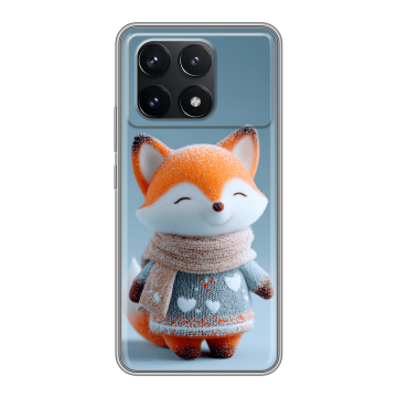 Силиконовый чехол на Xiaomi Redmi K70 Pro 5G с принтом Лиса