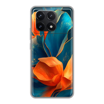Силиконовый чехол на Xiaomi Redmi K70 Pro 5G с принтом Цветы