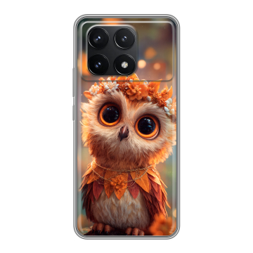 Силиконовый чехол на Xiaomi Redmi K70 Pro 5G с принтом Милая сова
