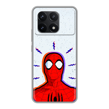 Силиконовый чехол на Xiaomi Redmi K70 Pro 5G с принтом Spiderman Человек паук