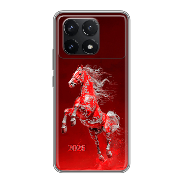 Силиконовый чехол на Xiaomi Redmi K70 Pro 5G с принтом Новый год