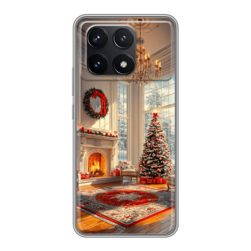 Силиконовый чехол на Xiaomi Redmi K70 Pro 5G с принтом Новый год