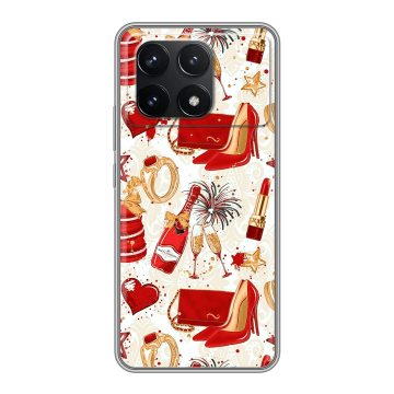 Силиконовый чехол на Xiaomi Redmi K70 Pro 5G с принтом Новый год