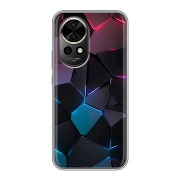 Силиконовый чехол на Huawei Nova 12 с принтом Геометрия неона Силиконовый чехол на Huawei Nova 12 с принтом Геометрия неона