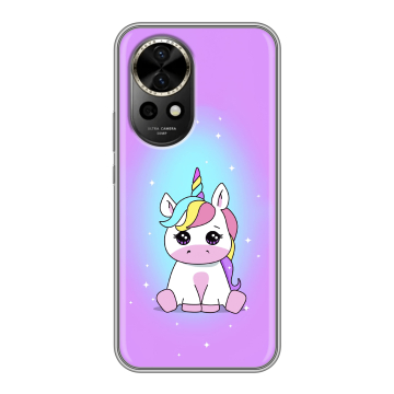 Силиконовый чехол на Huawei Nova 12 с принтом Единорог Силиконовый чехол на Huawei Nova 12 с принтом Единорог