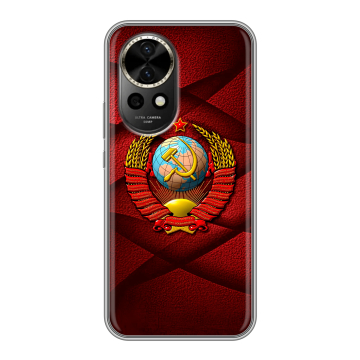 Силиконовый чехол на Huawei Nova 12 с принтом Герб СССР Силиконовый чехол на Huawei Nova 12 с принтом Герб СССР