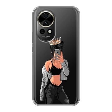 Силиконовый чехол на Huawei Nova 12 с принтом Женские принты Силиконовый чехол на Huawei Nova 12 с принтом Женские принты