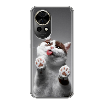 Силиконовый чехол на Huawei Nova 12 с принтом Коты Силиконовый чехол на Huawei Nova 12 с принтом Коты