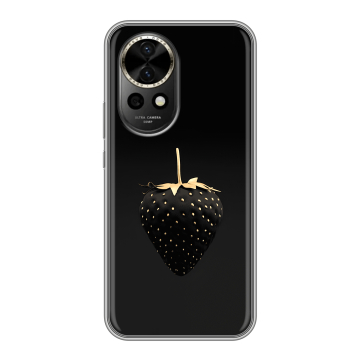 Силиконовый чехол на Huawei Nova 12 с принтом Черная клубника Силиконовый чехол на Huawei Nova 12 с принтом Черная клубника