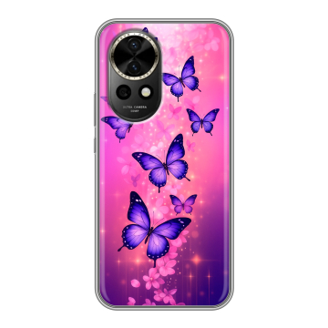 Силиконовый чехол на Huawei Nova 12 с принтом Бабочки