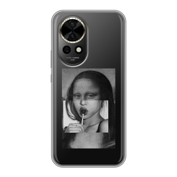 Силиконовый чехол на Huawei Nova 12 с принтом Мона Лиза