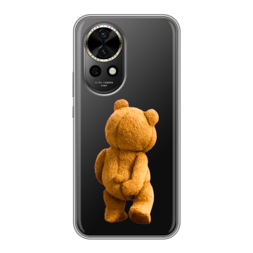 Силиконовый чехол на Huawei Nova 12 с принтом Медведь