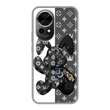 Силиконовый чехол на Huawei Nova 12 с принтом Луи робот