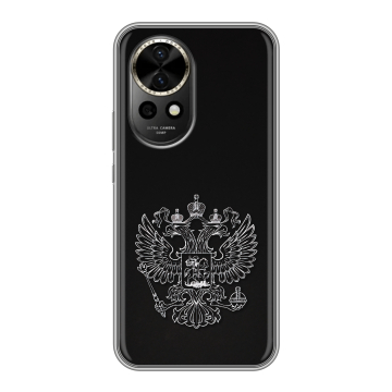Силиконовый чехол на Huawei Nova 12 с принтом Герб России Силиконовый чехол на Huawei Nova 12 с принтом Герб России