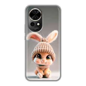 Силиконовый чехол на Huawei Nova 12 с принтом Кролик