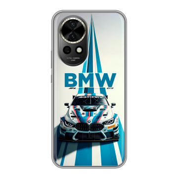 Силиконовый чехол на Huawei Nova 12 с принтом БМВ BMW