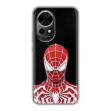 Силиконовый чехол на Huawei Nova 12 с принтом человек паук spiderman Силиконовый чехол на Huawei Nova 12 с принтом человек паук spiderman
