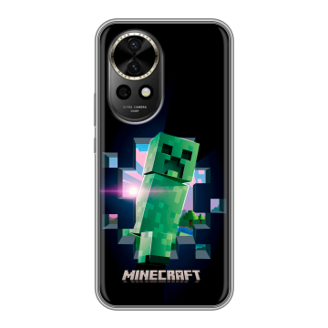 Силиконовый чехол на Huawei Nova 12 с принтом Майнкрафт Minecraft