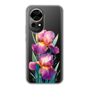 Силиконовый чехол на Huawei Nova 12 с принтом Цветы орхидеи Силиконовый чехол на Huawei Nova 12 с принтом Цветы орхидеи