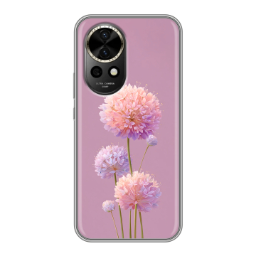 Силиконовый чехол на Huawei Nova 12 с принтом Цветы