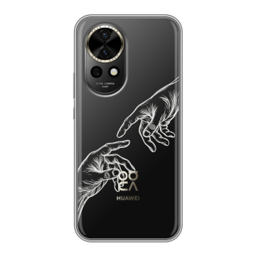 Силиконовый чехол на Huawei Nova 12 с принтом Сотворение мира Силиконовый чехол на Huawei Nova 12 с принтом Сотворение мира