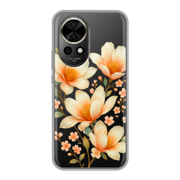 Силиконовый чехол на Huawei Nova 12 с принтом Цветы Силиконовый чехол на Huawei Nova 12 с принтом Цветы