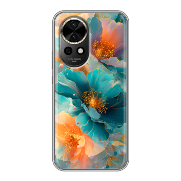 Силиконовый чехол на Huawei Nova 12 с принтом Цветы Силиконовый чехол на Huawei Nova 12 с принтом Цветы
