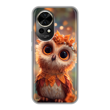 Силиконовый чехол на Huawei Nova 12 с принтом Милая сова