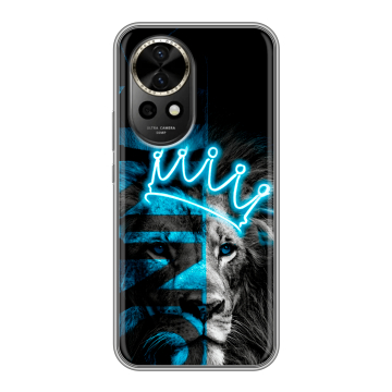 Силиконовый чехол на Huawei Nova 12 с принтом Король лев