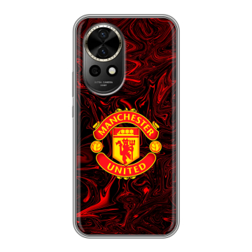 Силиконовый чехол на Huawei Nova 12 с принтом Manchester United