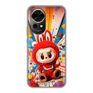 Силиконовый чехол на Huawei Nova 12 с принтом Labubu Лабубу