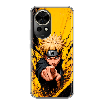 Силиконовый чехол на Huawei Nova 12 с принтом Naruto Наруто