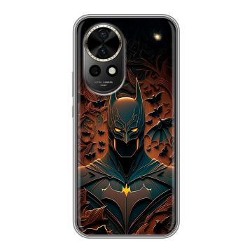 Силиконовый чехол на Huawei Nova 12 с принтом Batman Бэтмен