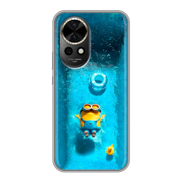 Силиконовый чехол на Huawei Nova 12 с принтом Миньоны