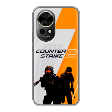 Силиконовый чехол на Huawei Nova 12 с принтом Counter Strike
