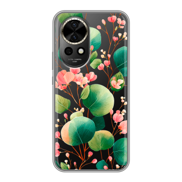Силиконовый чехол на Huawei Nova 12 с принтом женский