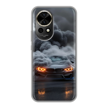 Силиконовый чехол на Huawei Nova 12 с принтом BMW БМВ
