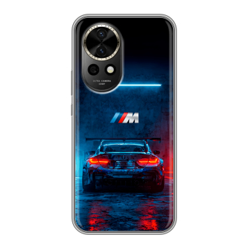 Силиконовый чехол на Huawei Nova 12 с принтом BMW БМВ