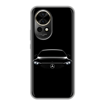 Силиконовый чехол на Huawei Nova 12 с принтом Mercedes Мерседес