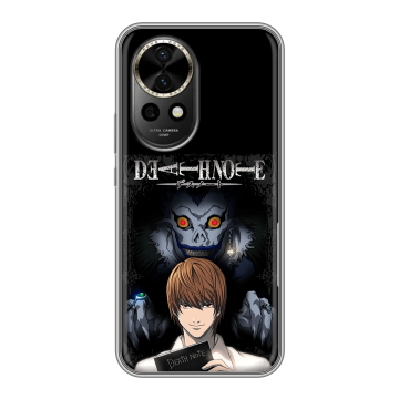 Силиконовый чехол на Huawei Nova 12 с принтом Death note Тетрадь смерти